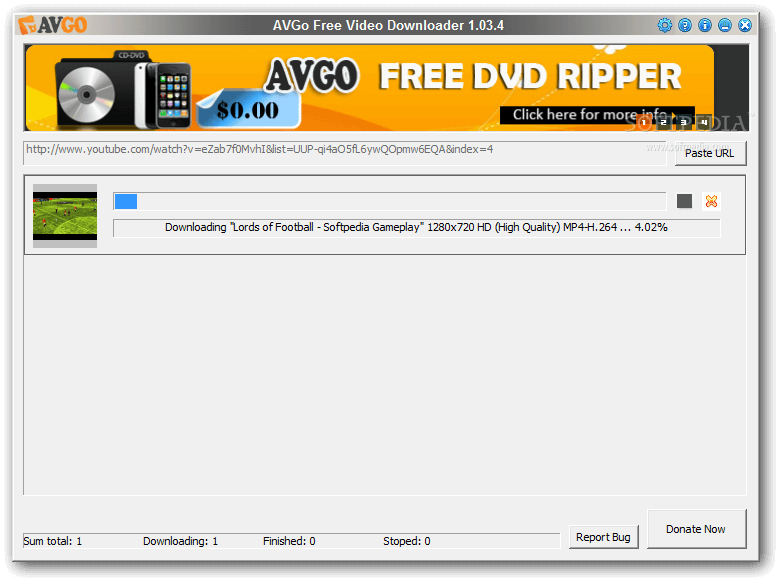 AVGO Free Videoダウンローダー